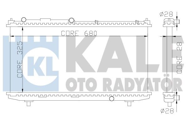 KALE OTO RADYATÖR radiatorius, variklio aušinimas 359900